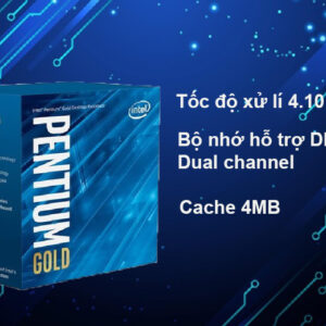 Alternative view of Bộ vi xử lý/ CPU Intel Pentium Gold G6405 (2 Cores 4 Threads 4.1 GHz 11th Gen LGA 1200)