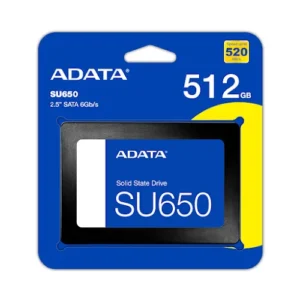 Ổ cứng gắn trong/ SSD ADATA SU650 512GB SATA (ASU650SS-512GT-R)